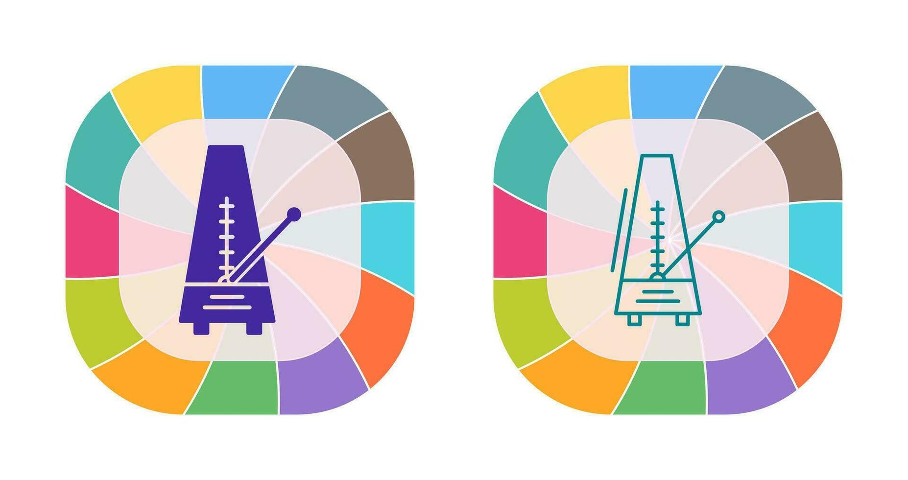 icono de vector de metrónomo