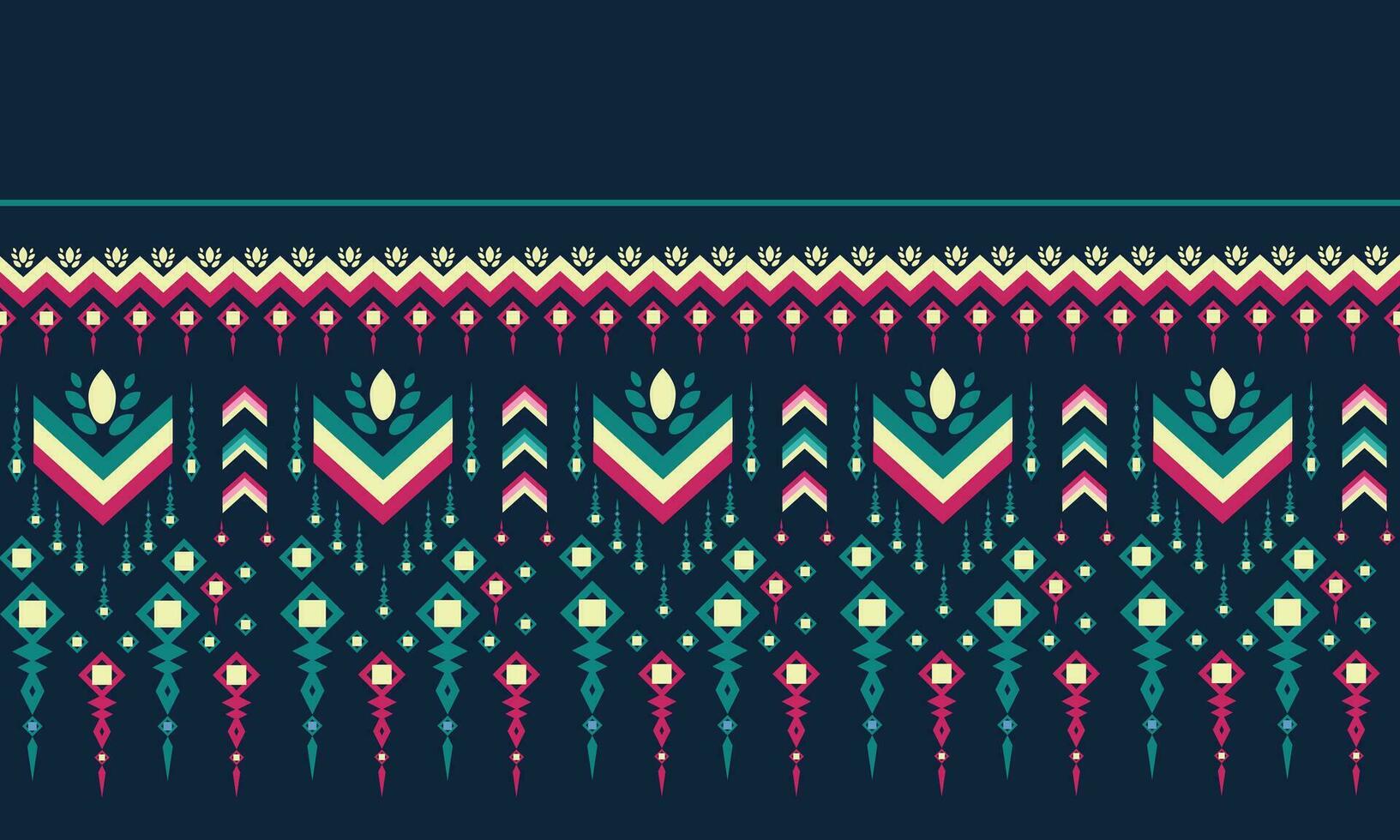Geometric ethnic oriental pattern traditional design seamless pattern for clothing vector