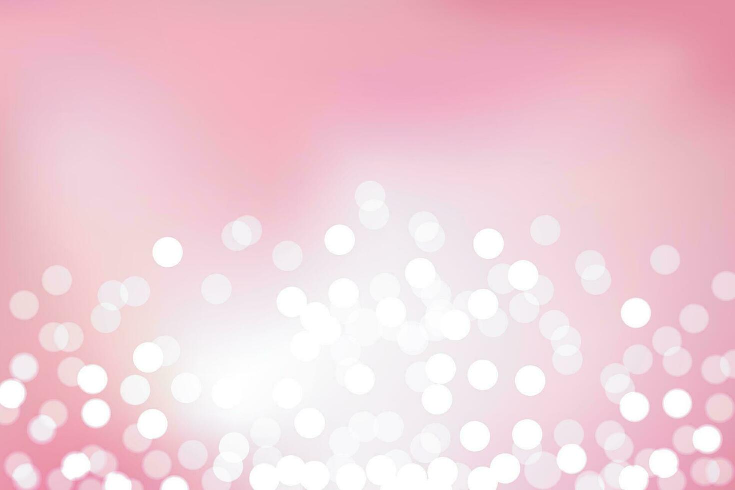 Pink  bokeh light background for wedding and celebation vector