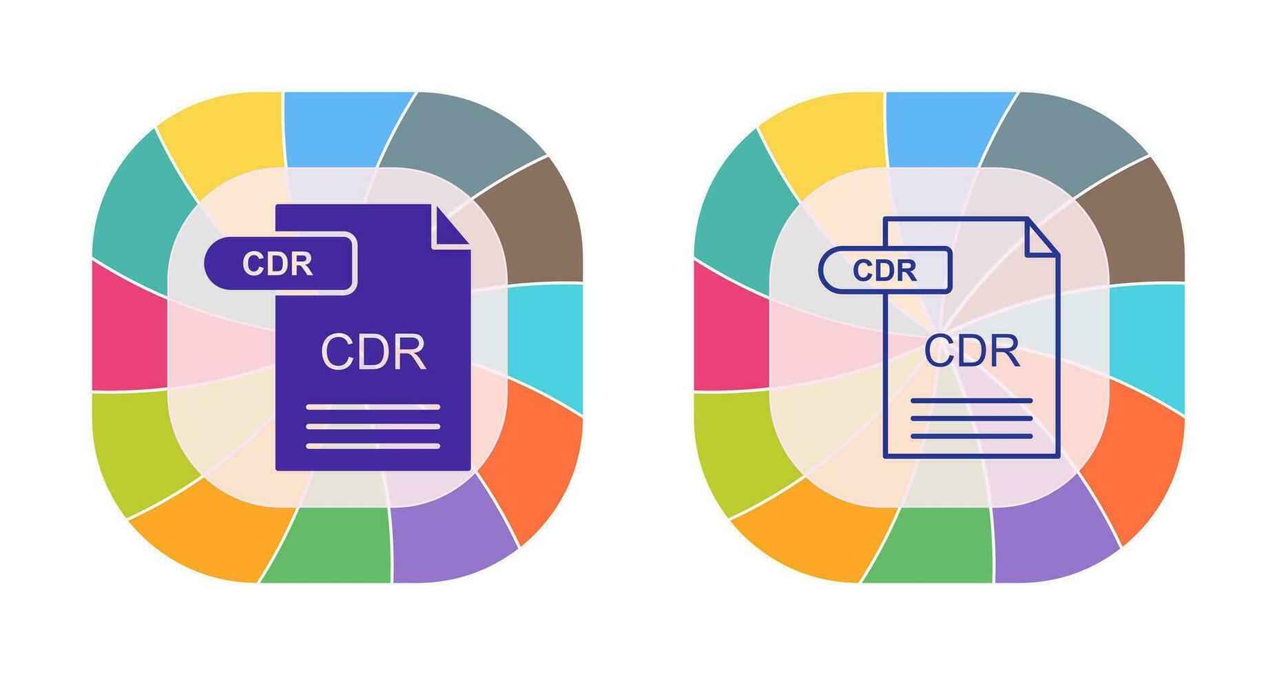 CDR Vector Icon