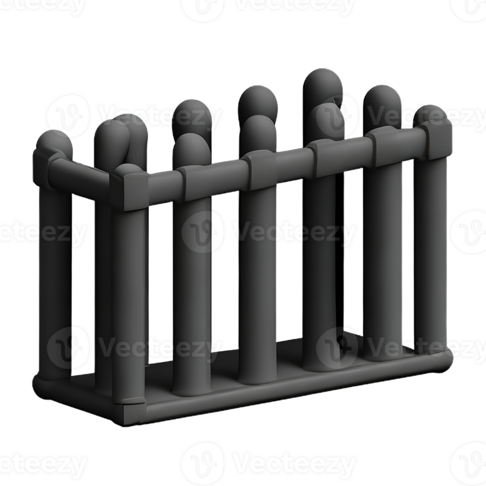 jail 3d rendering icon illustration png