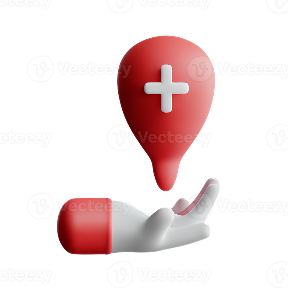 blood donation 3d rendering icon illustration png