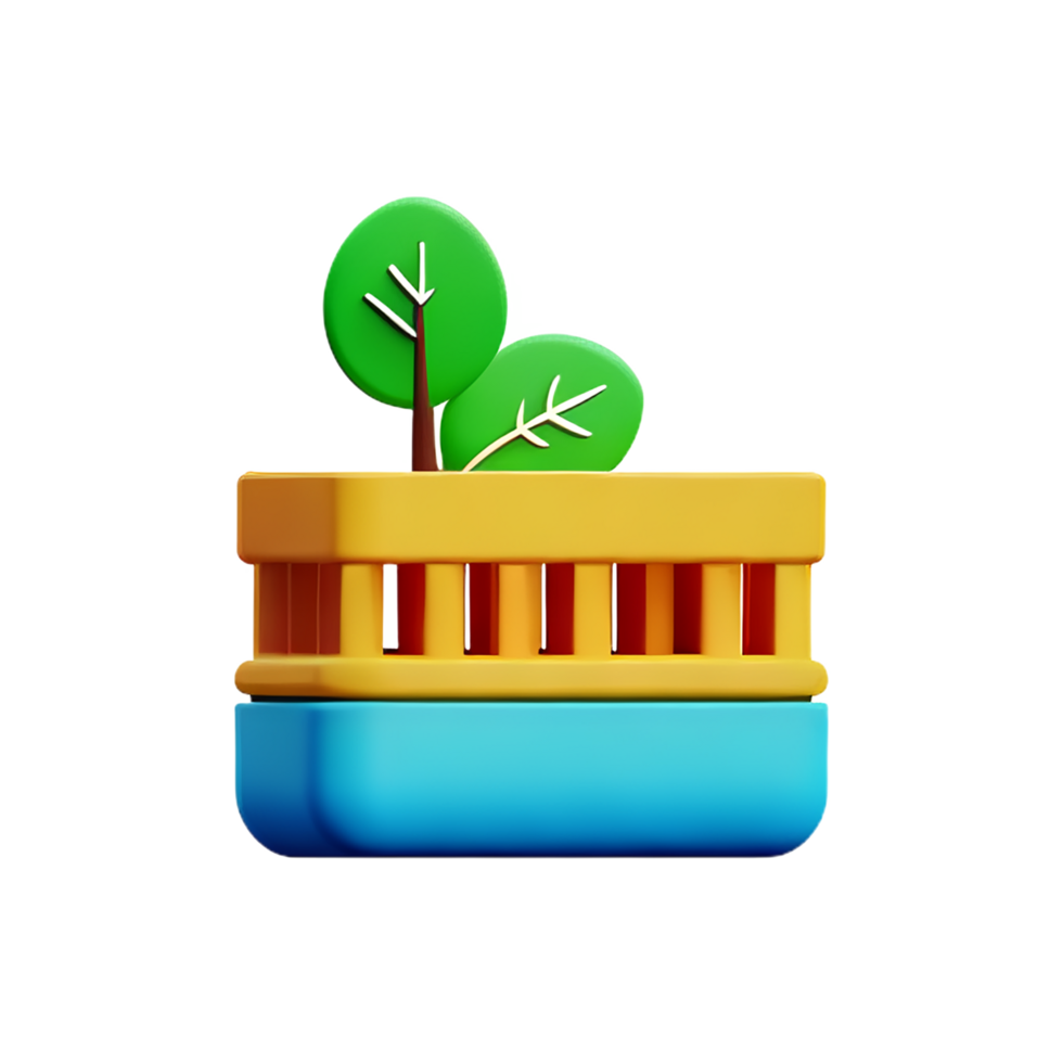 sustentabilidade 3d Renderização ícone ilustração png