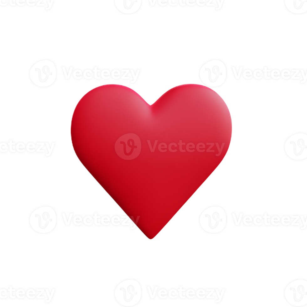heartbeat 3d rendering icon illustration png