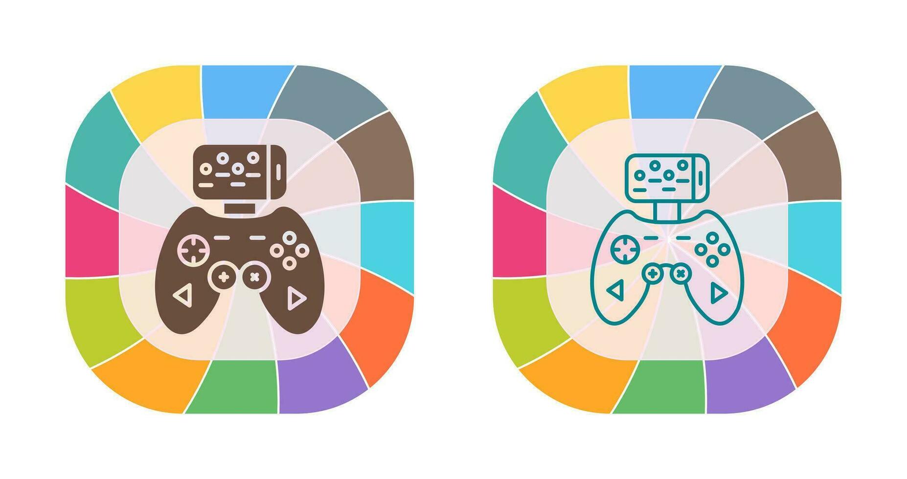 icono de vector de controlador de juego