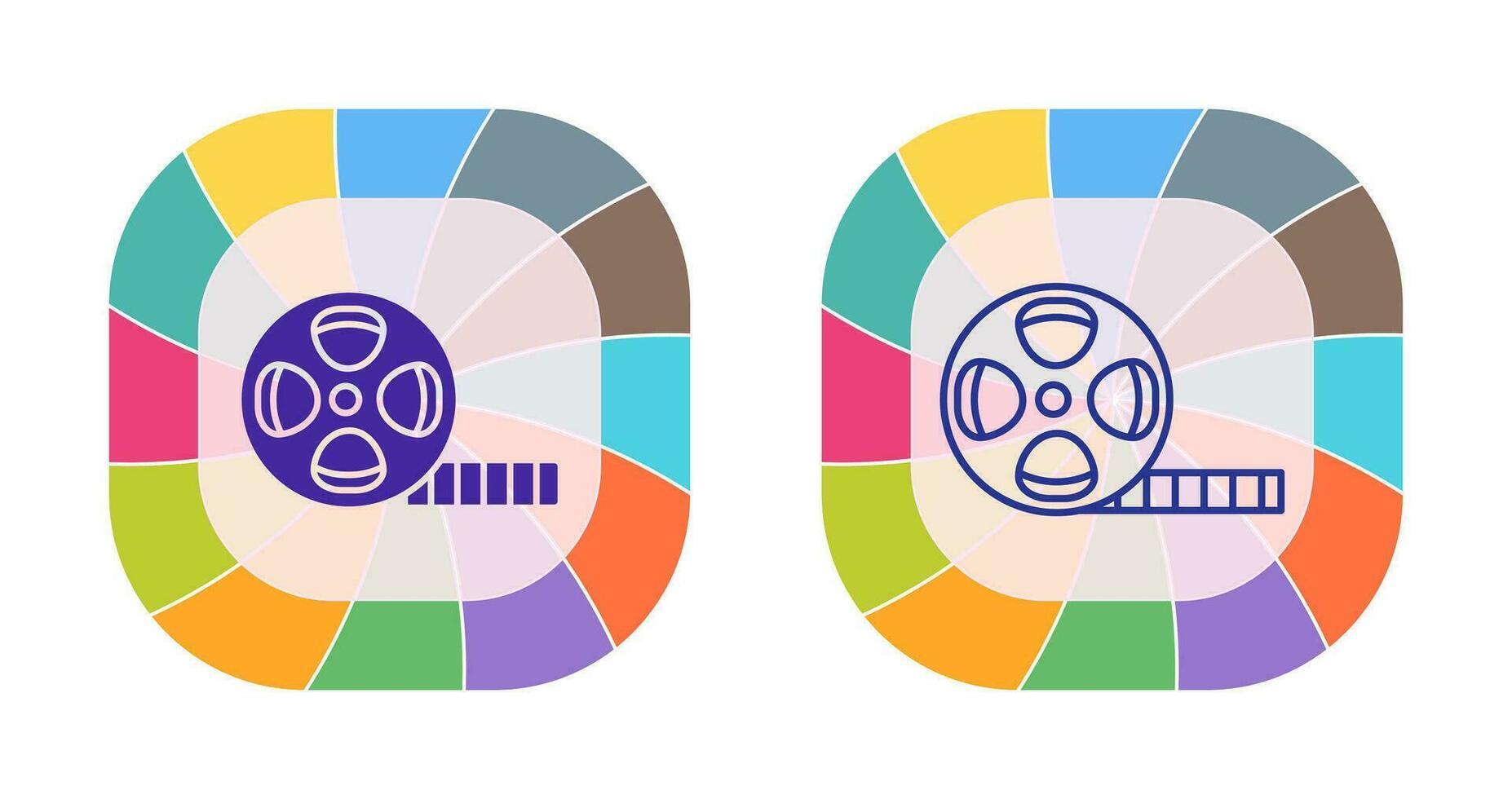 Film Reel Vector Icon