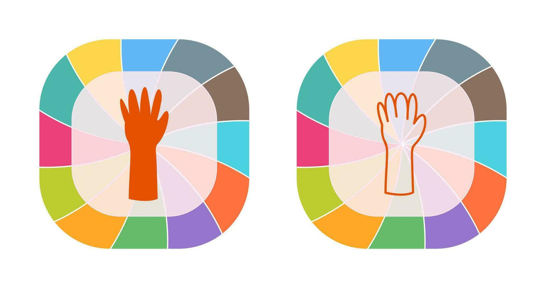 Unique Gloves Vector Icon