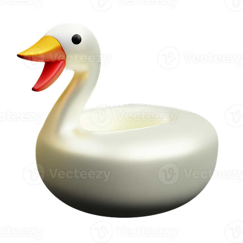 swan 3d rendering icon illustration png