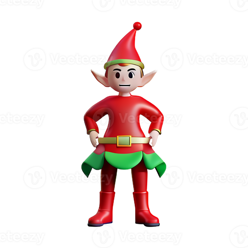 elf face 3d rendering icon illustration png