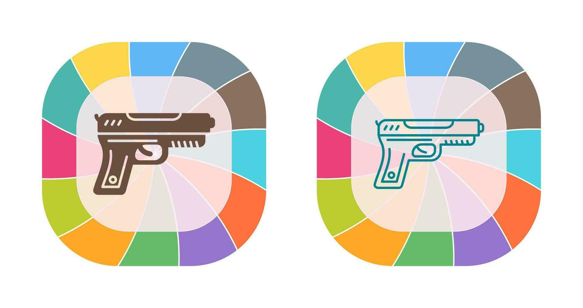 icono de vector de pistola