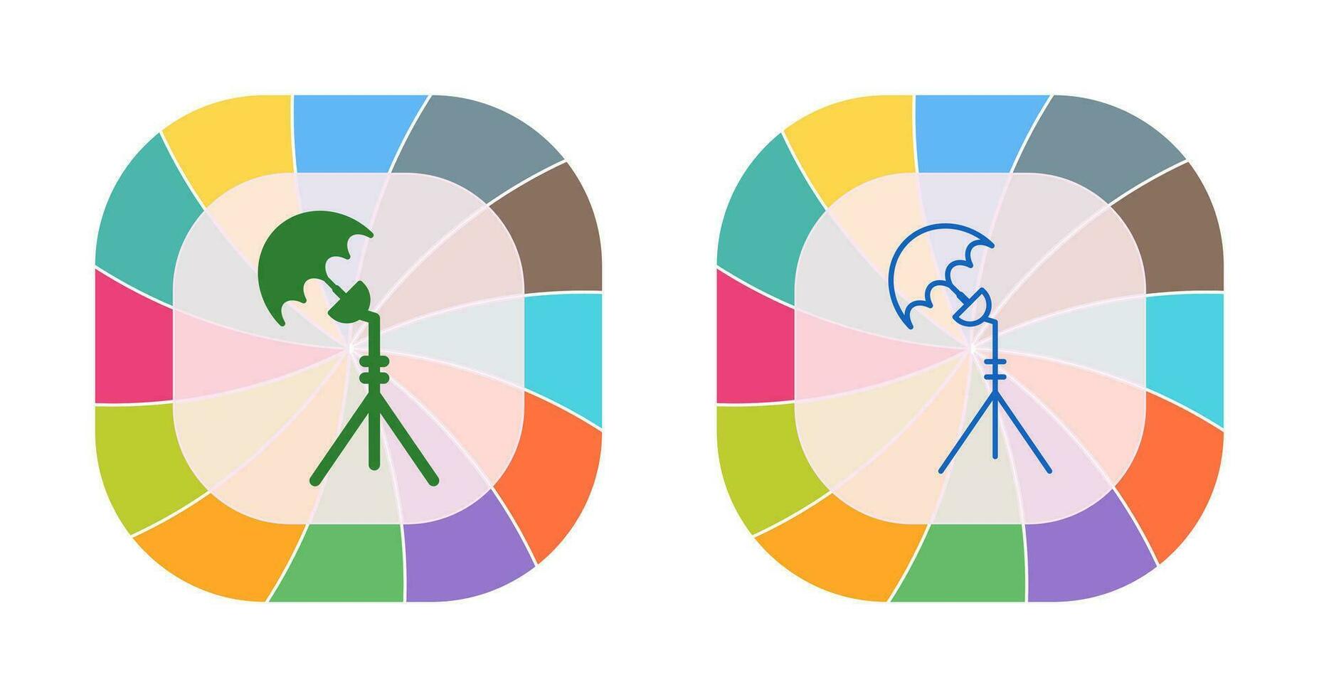 Unique Light Stand Vector Icon