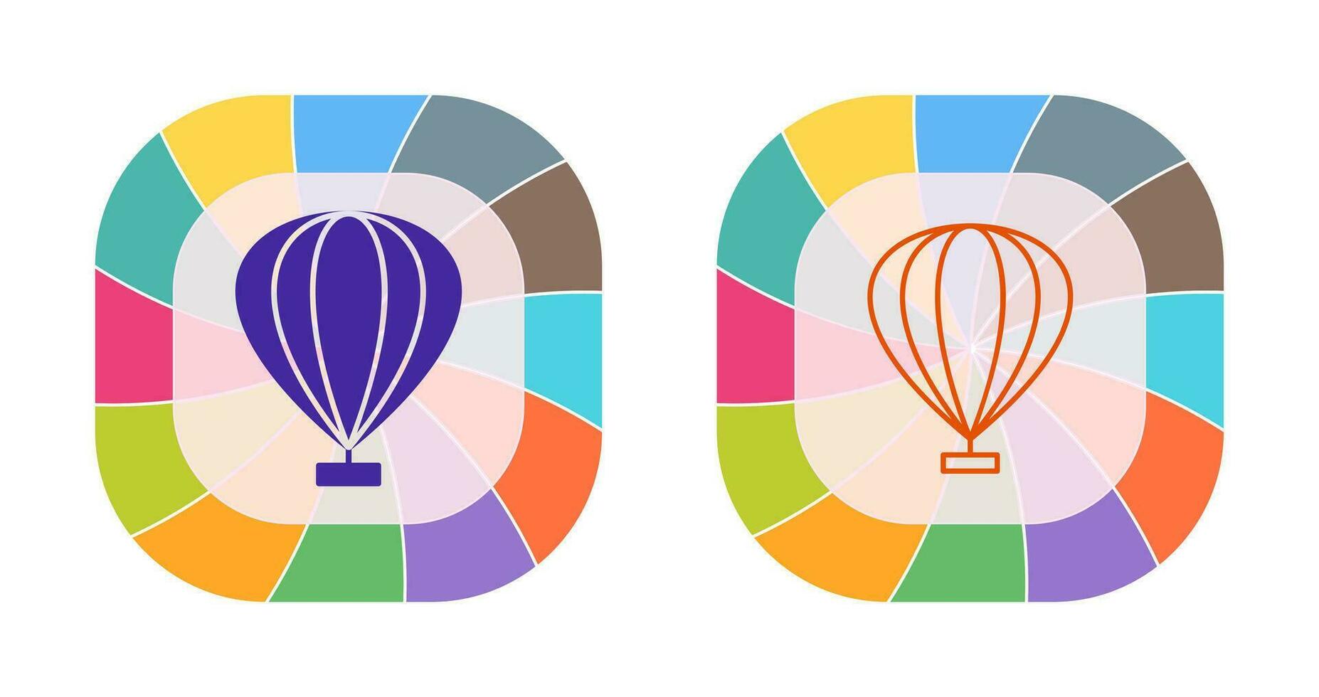 Hot Air Balloon Vector Icon