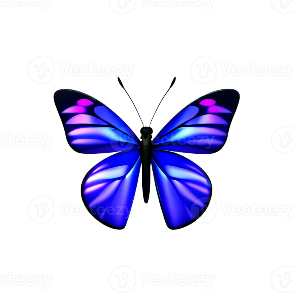 watercolor butterfly 3d rendering icon illustration png