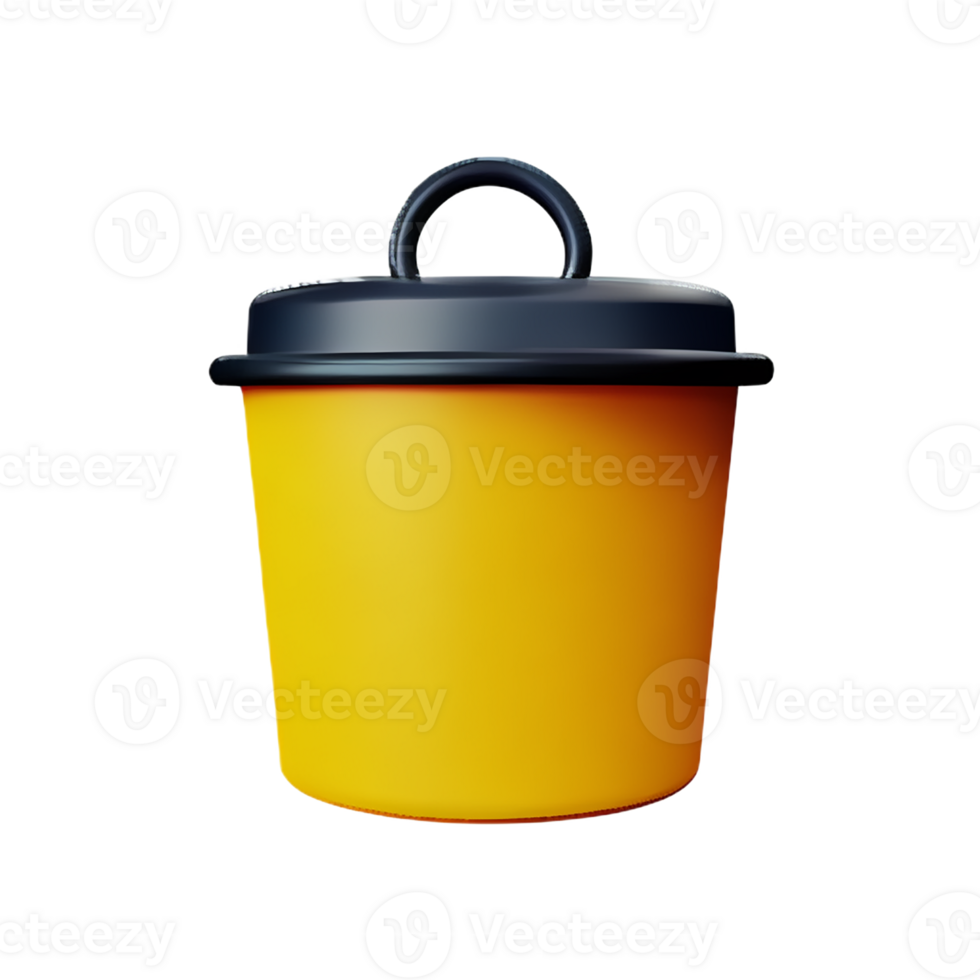 garbage 3d rendering icon illustration png