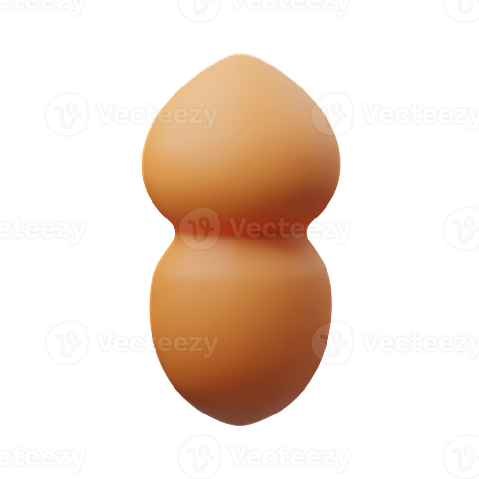 peanut 3d rendering icon illustration png
