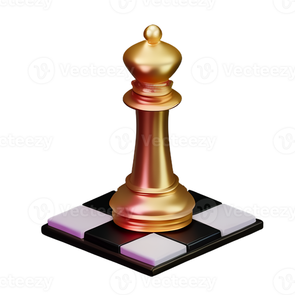 chess pieces 3d rendering icon illustration png