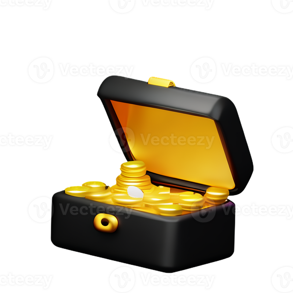 treasure 3d rendering icon illustration png