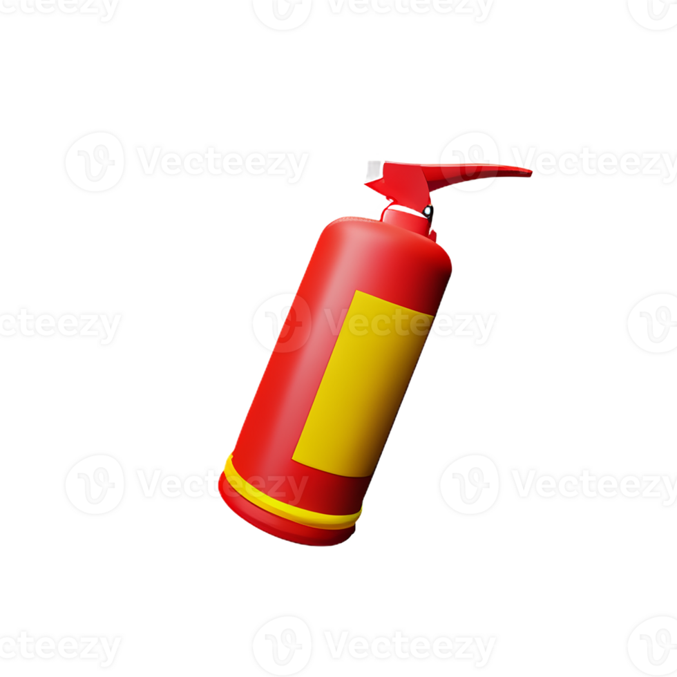 fire extinguisher 3d rendering icon illustration png