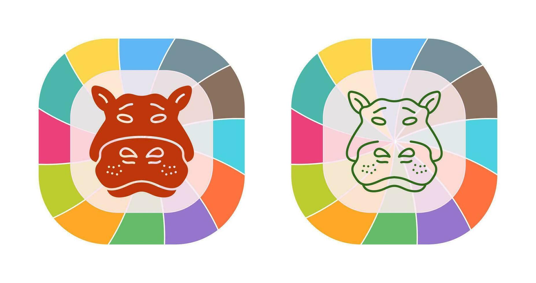 Hippo Vector Icon