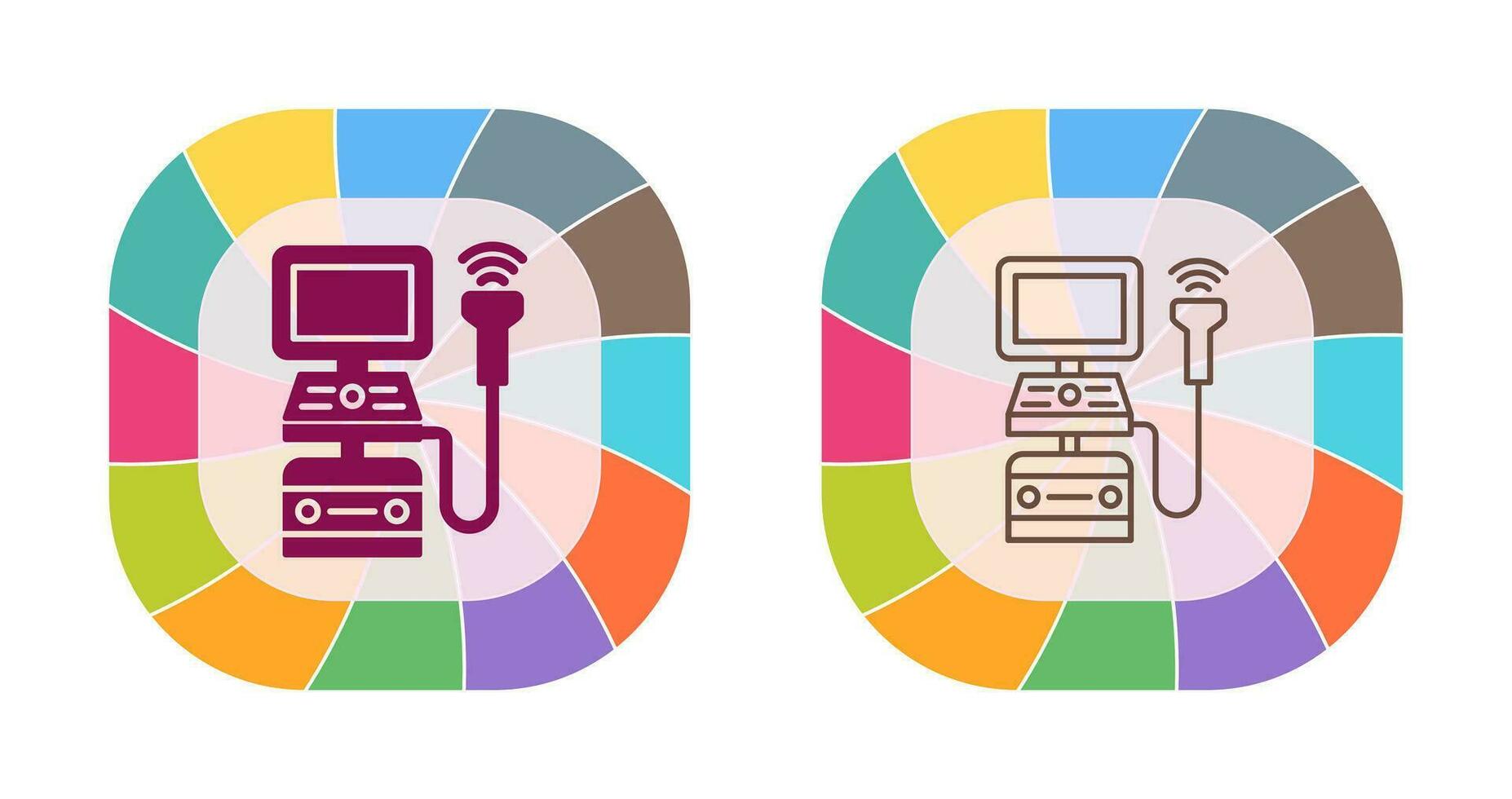 Ultrasound Machine Vector Icon