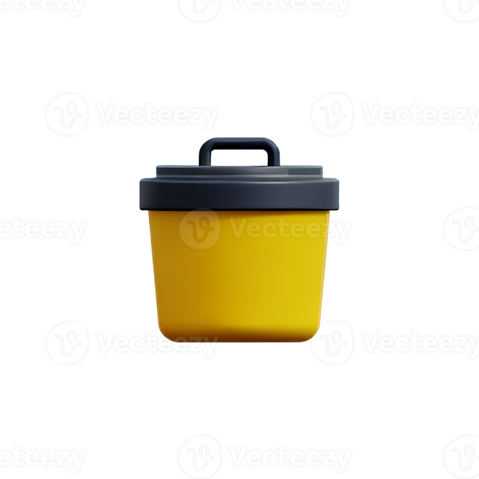 garbage 3d rendering icon illustration png