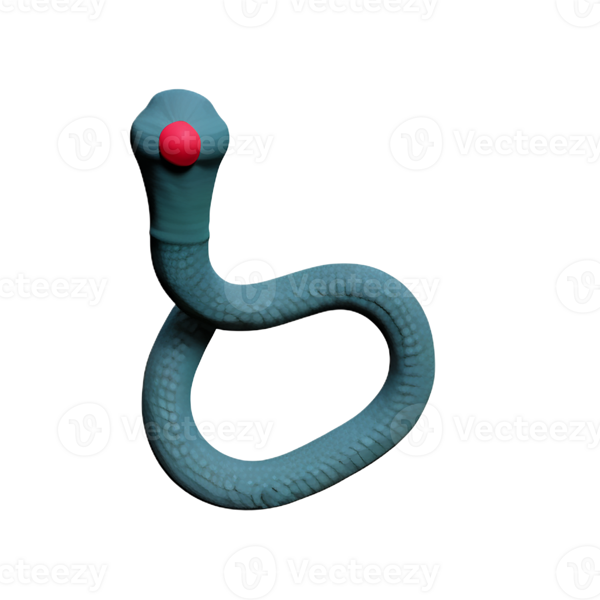 python snake 3d rendering icon illustration 29351457 PNG