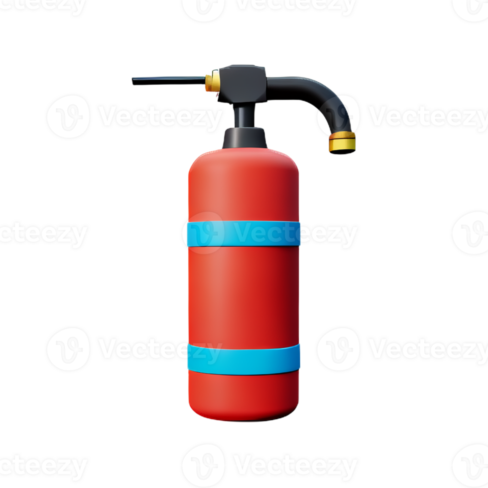 fire extinguisher 3d rendering icon illustration png