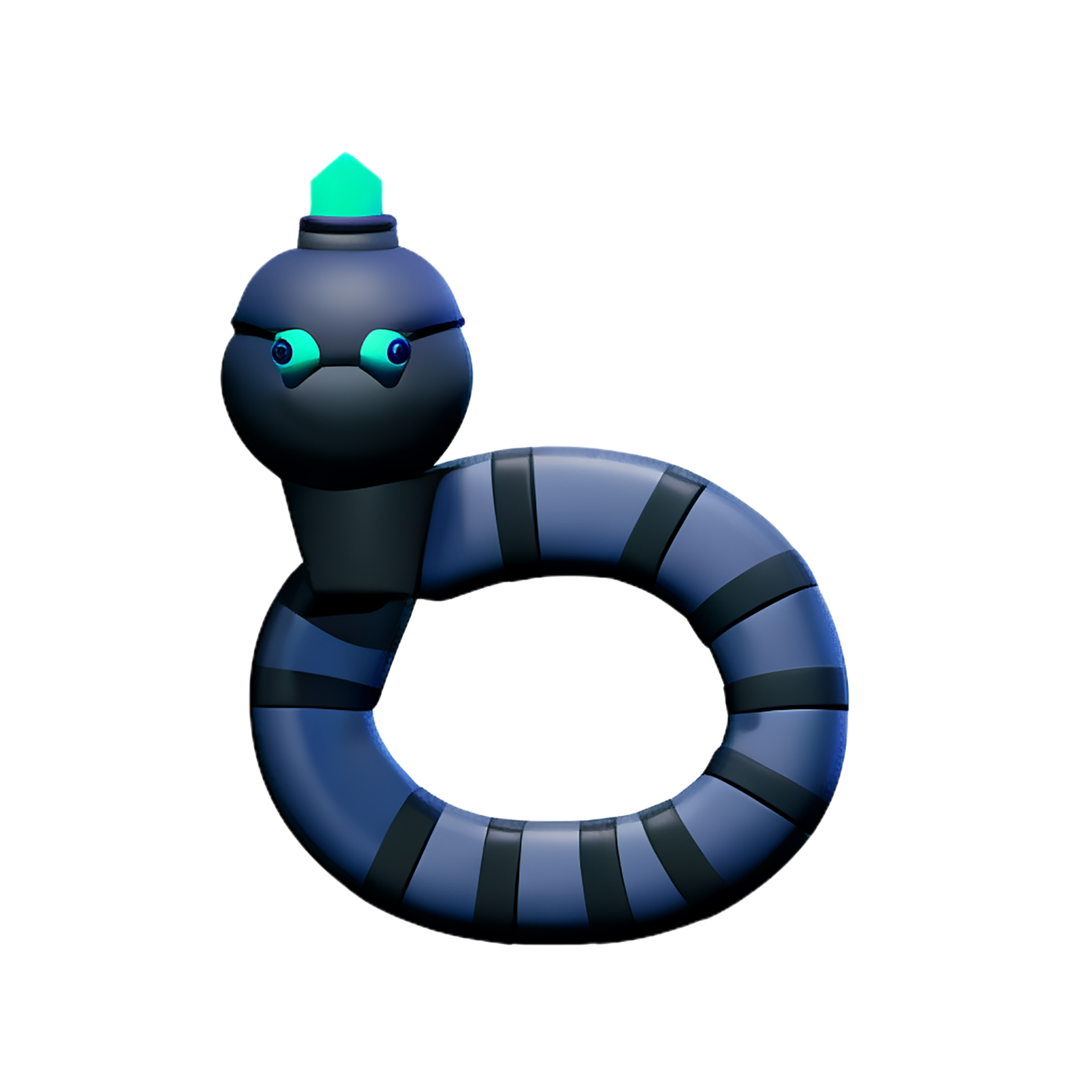 python snake 3d rendering icon illustration 29351614 PNG