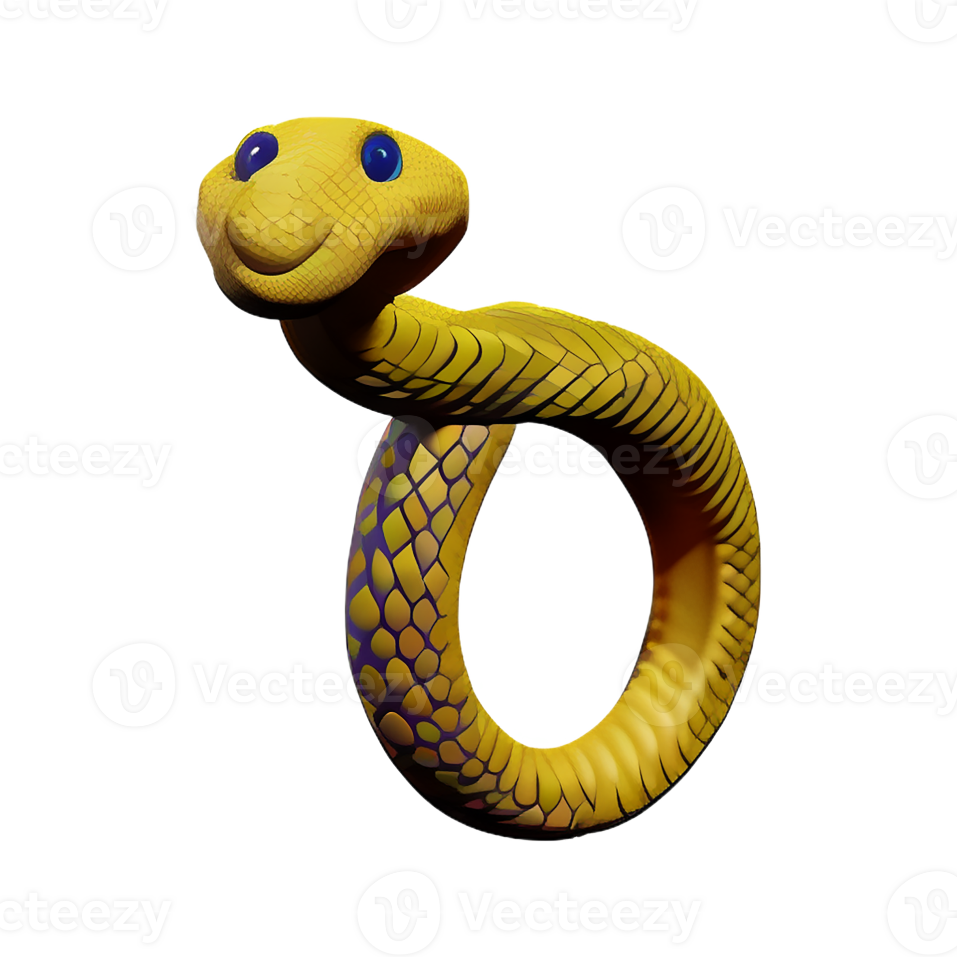 python snake 3d rendering icon illustration 29351620 PNG