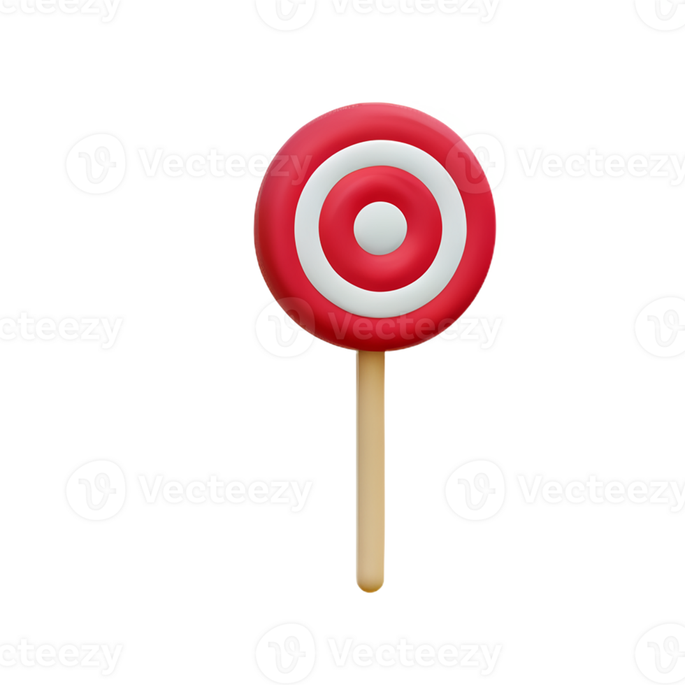 lollipop 3d rendering icon illustration png