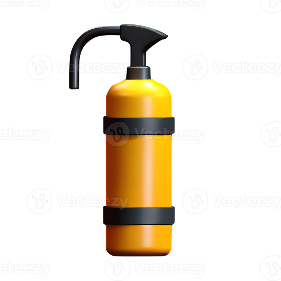 fire extinguisher 3d rendering icon illustration png