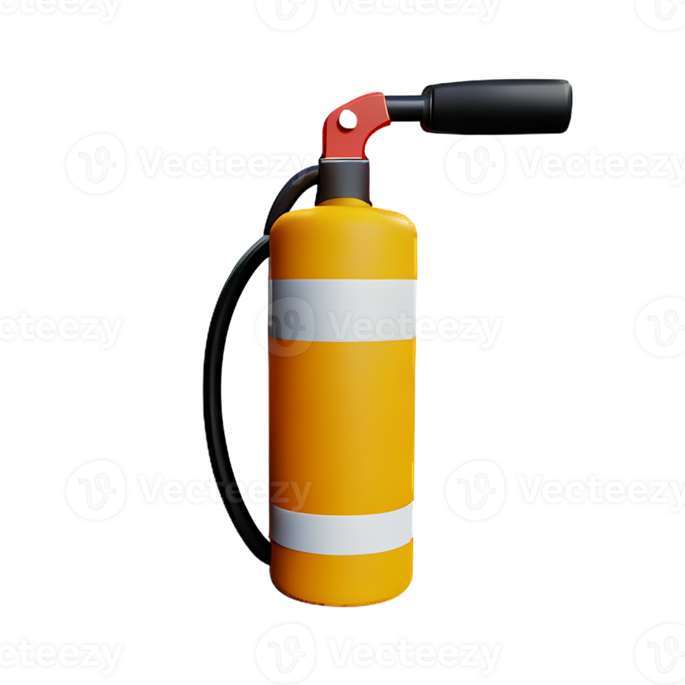 fire extinguisher 3d rendering icon illustration png