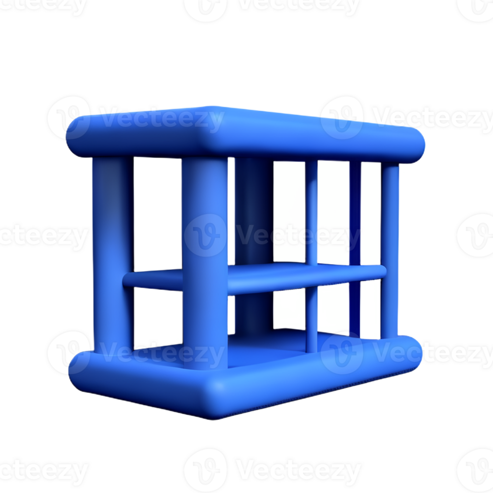 jail 3d rendering icon illustration png