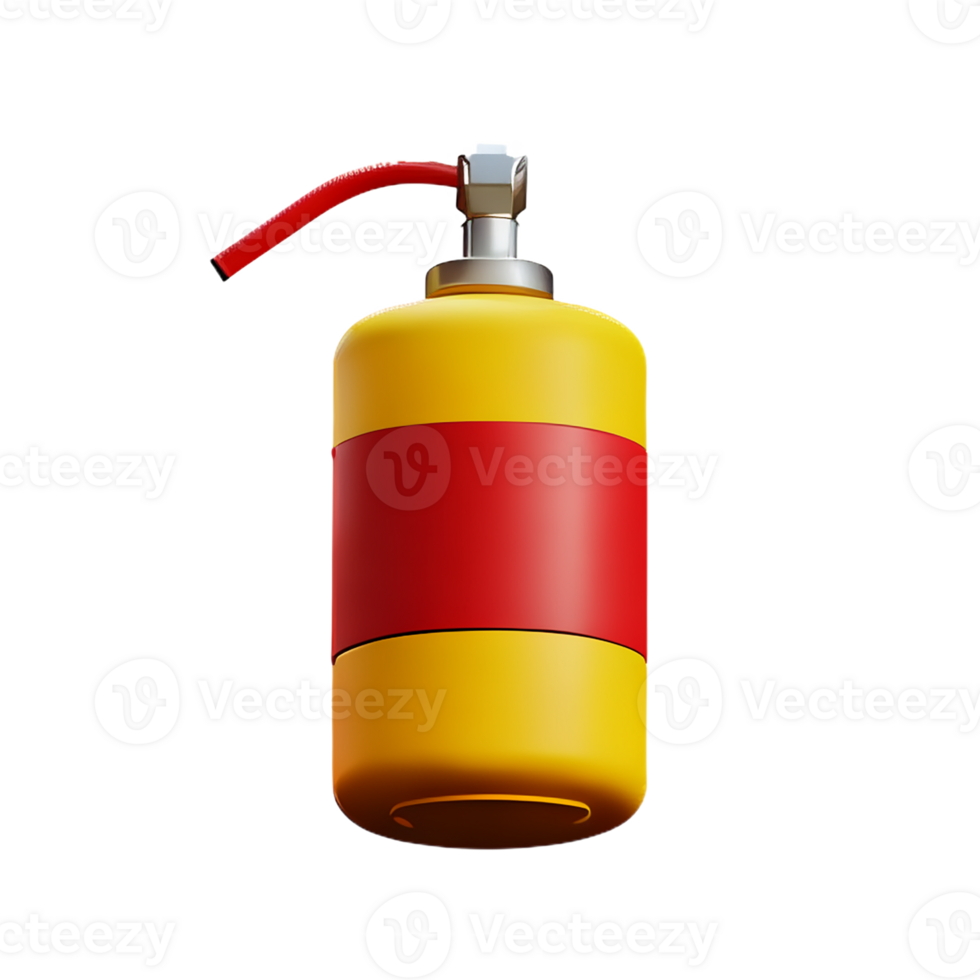 fire extinguisher 3d rendering icon illustration png