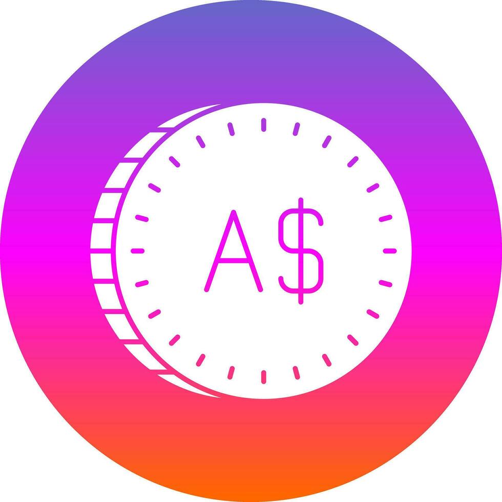 Australian Dollar Vector Icon Design