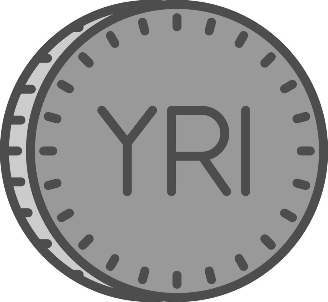 Yemeni rial Vector Icon Design