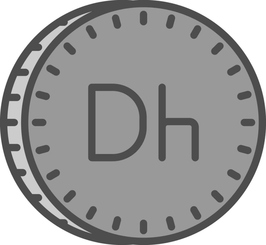 marroquí dirham vector icono diseño