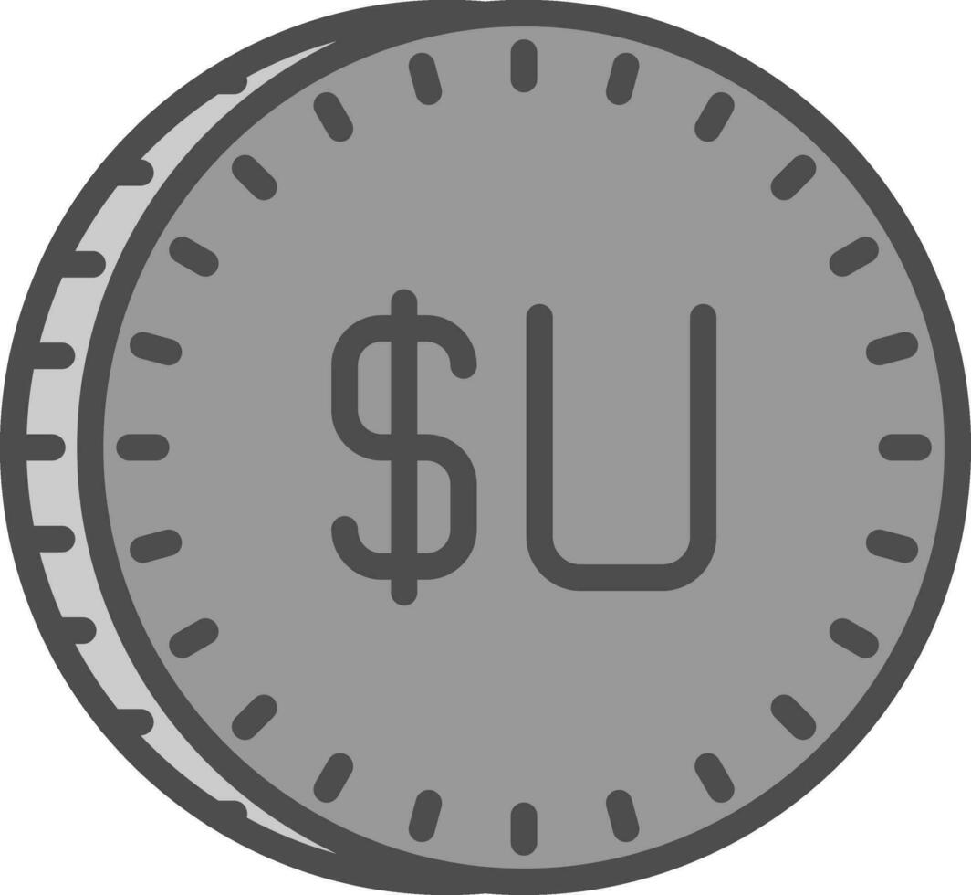 uruguayo peso vector icono diseño