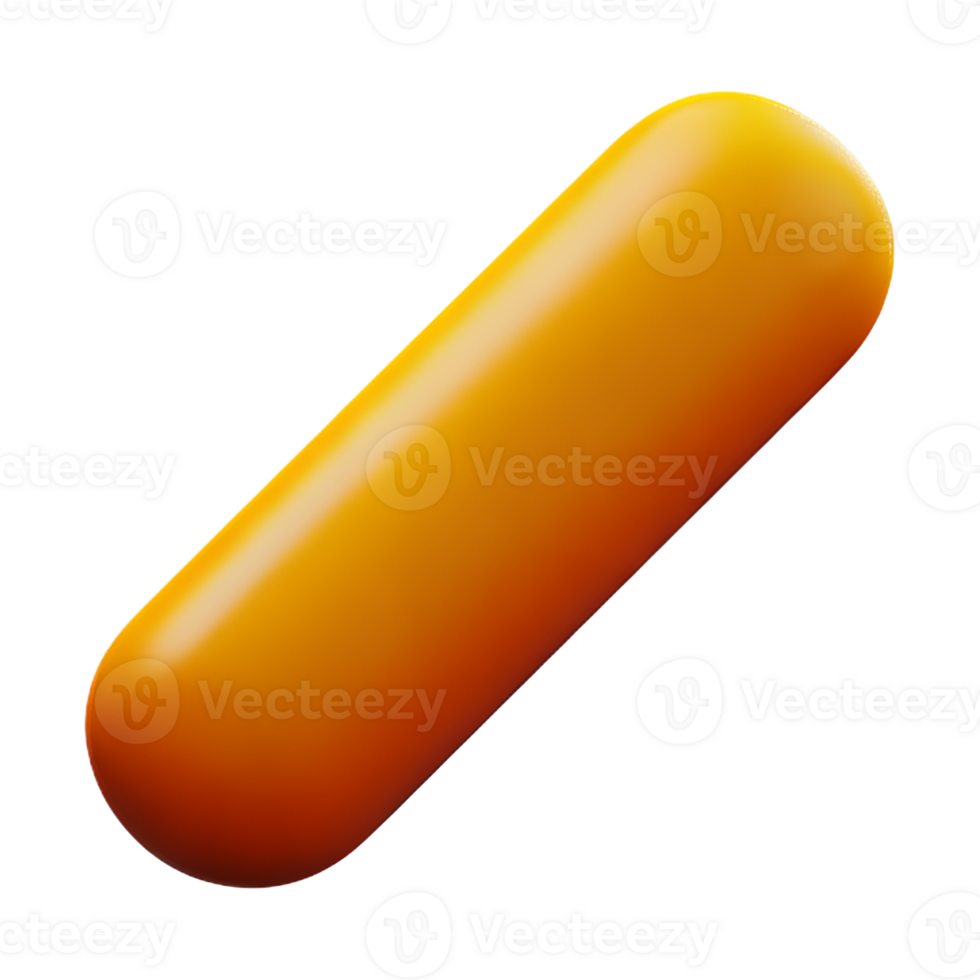 sausage 3d rendering icon illustration png