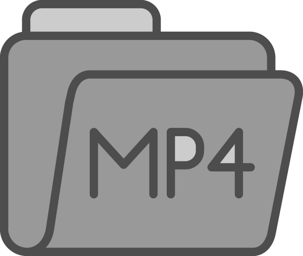 mp4 vector icono diseño