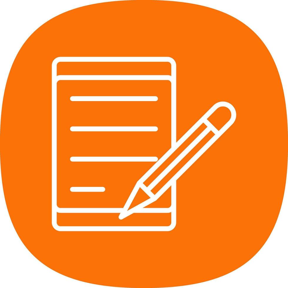 Writing Vector Icon Design