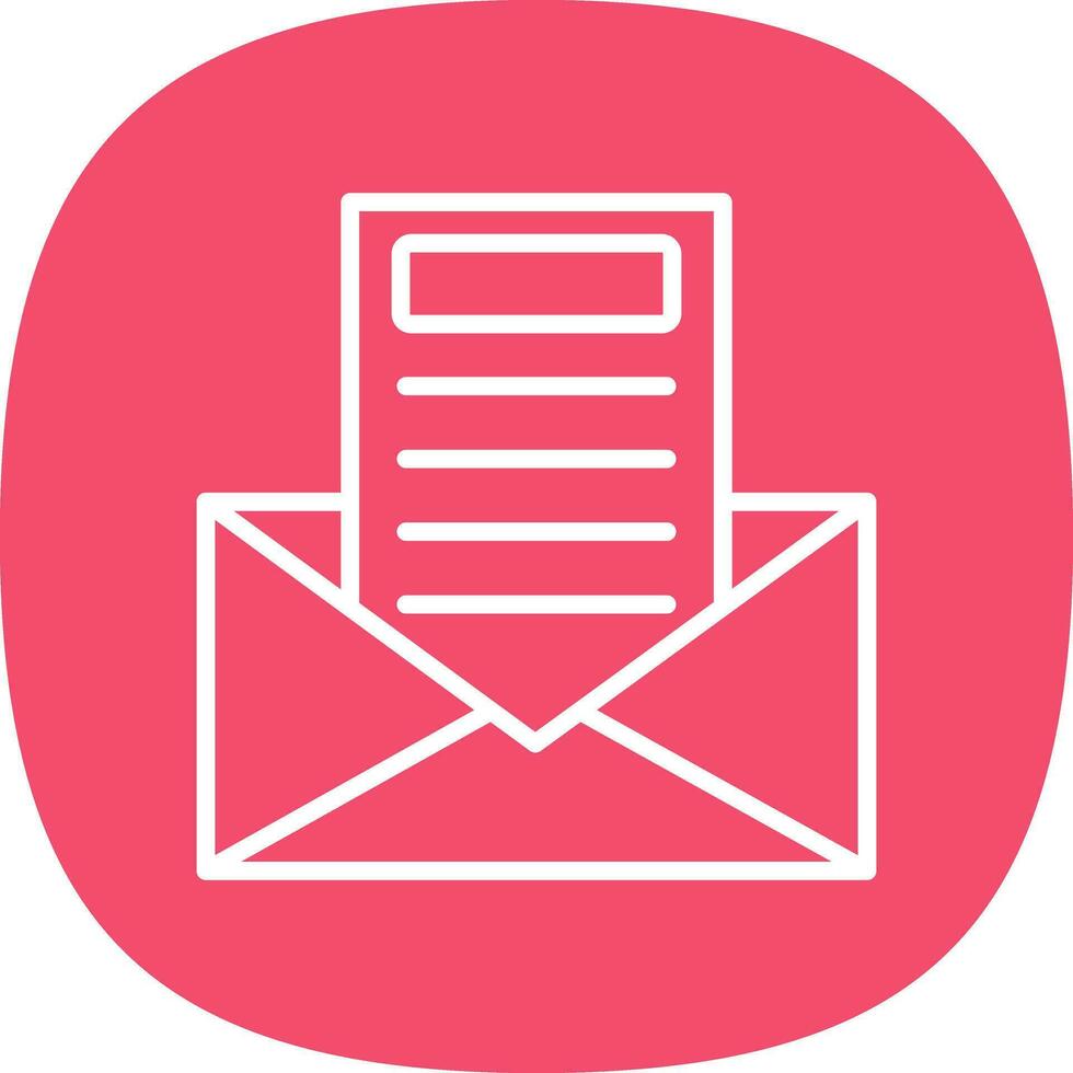 Newsletter Vector Icon Design