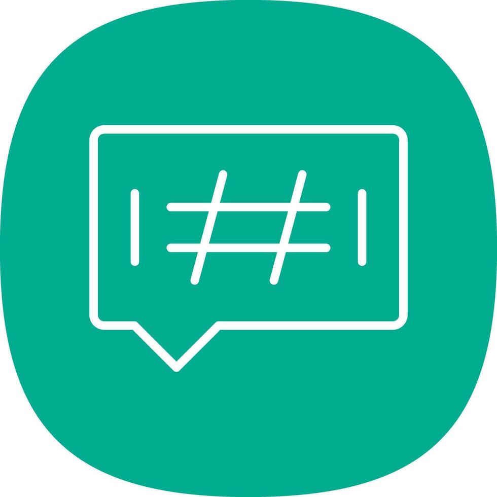 diseño de icono de vector de hashtags