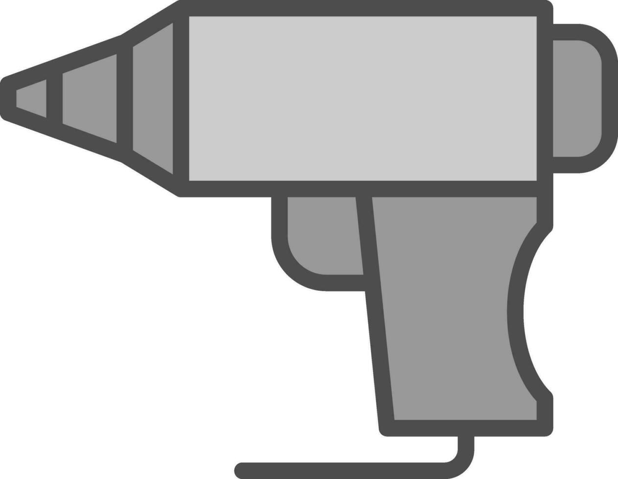 Hot Glue Gun Vector Icon Design