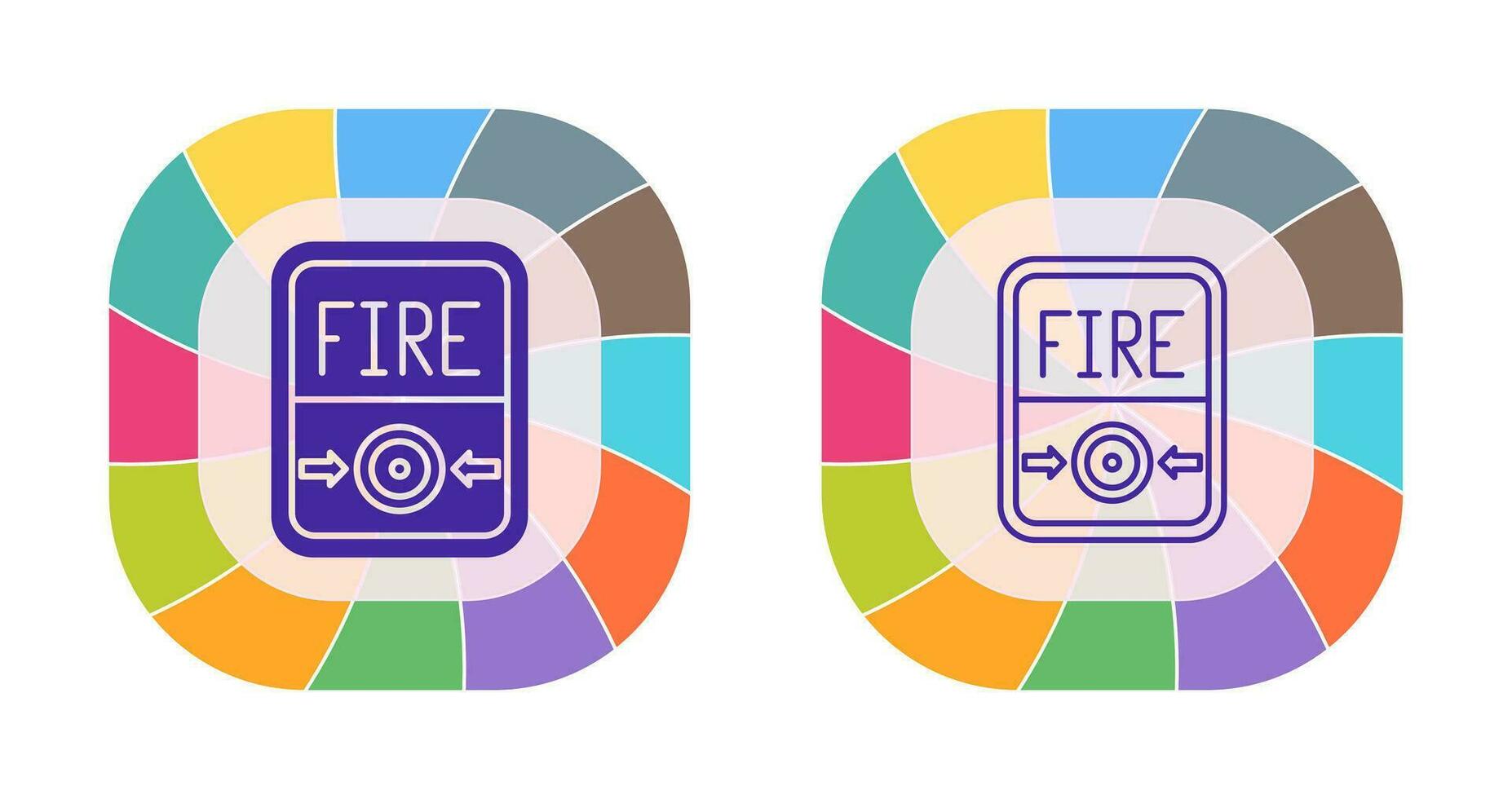 Fire Button Vector Icon