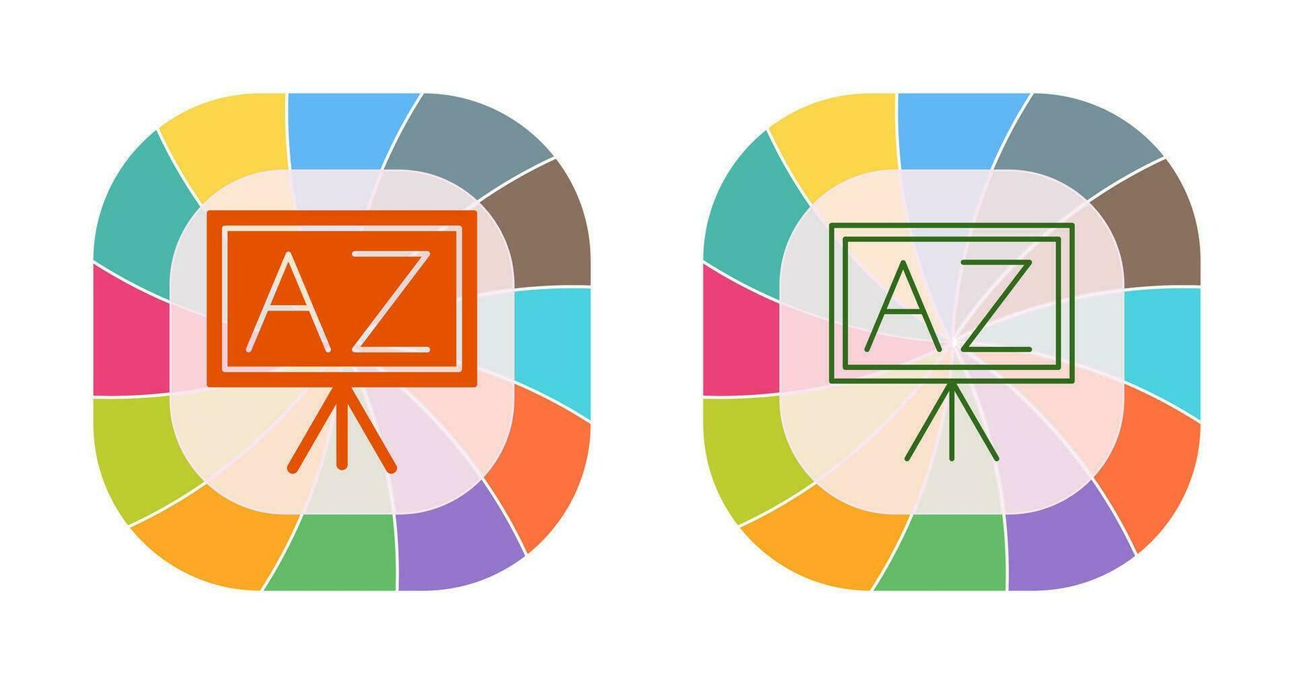 From A To Z Vector Icon