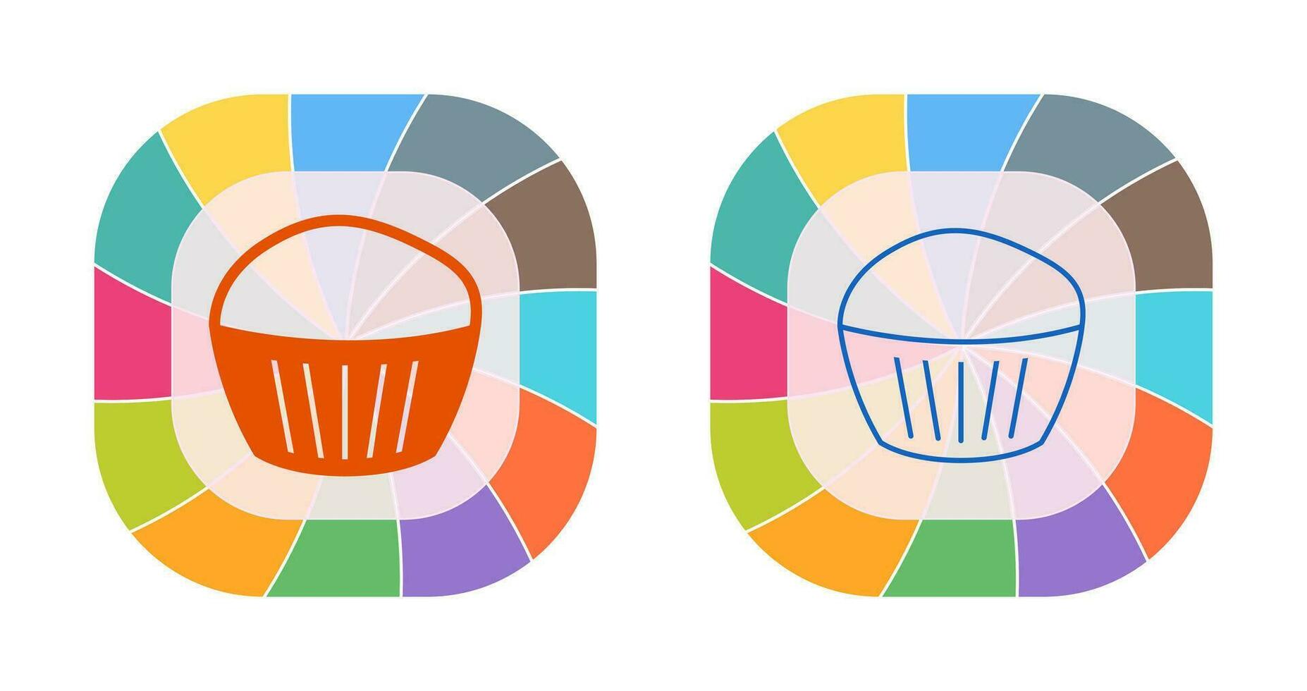 Chocolate Muffin Vector Icon