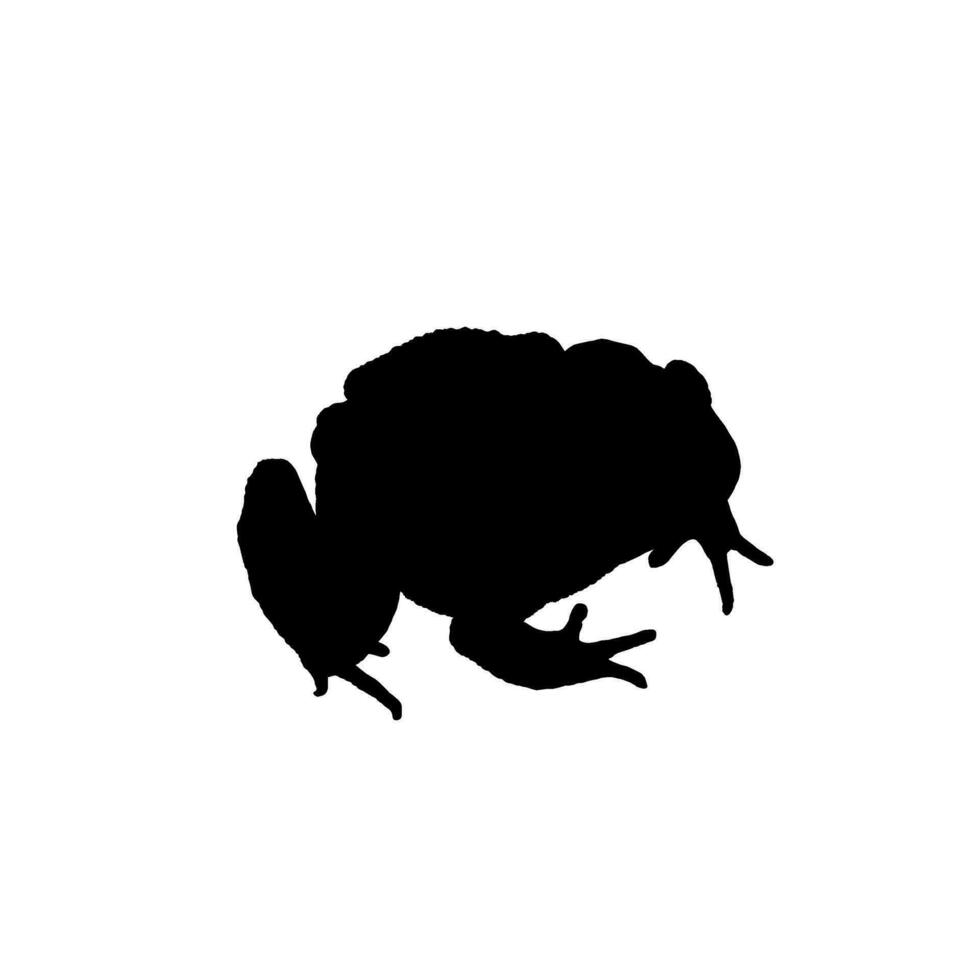 Frog Silhouette, can use for Logo Gram, Art Illustration, Pictogram, Website or Graphic Design Element. Vector Illustration