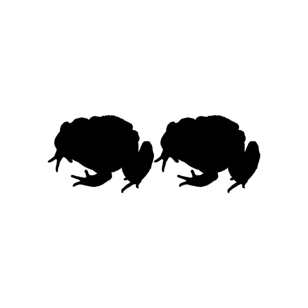 Frog Silhouette, can use for Logo Gram, Art Illustration, Pictogram, Website or Graphic Design Element. Vector Illustration