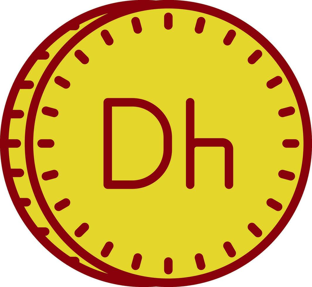 marroquí dirham vector icono diseño